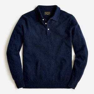 J.Crew 100% Cashmere collared sweater-polo
